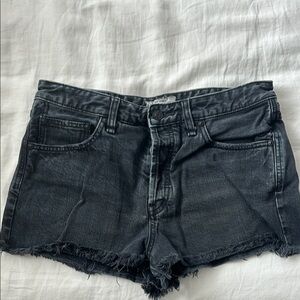 Women's Black Denim Shorts